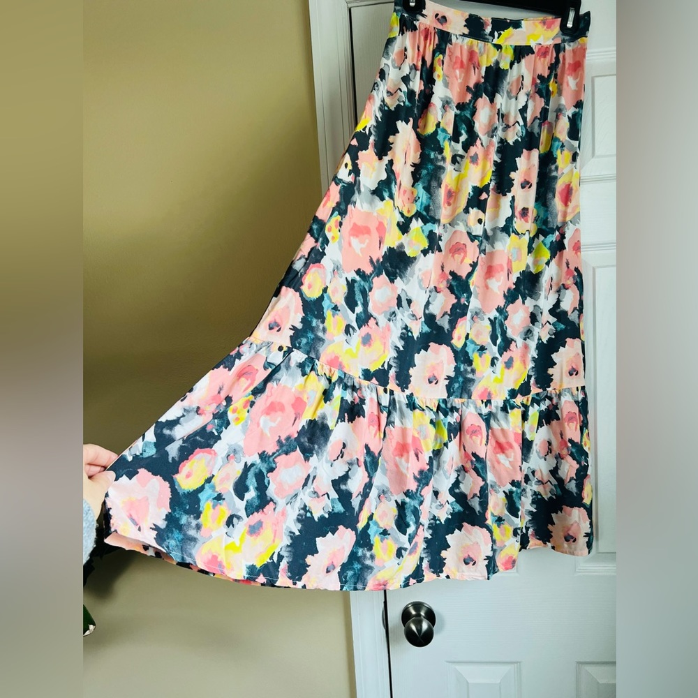 Loft Maxi Multicolor Skirt, XS - Picture 3 of 5